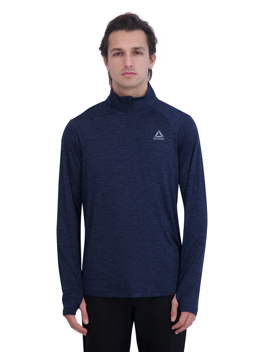 Reebok Men's Trail Quarter-Zip Active Pullover Sweatshirt